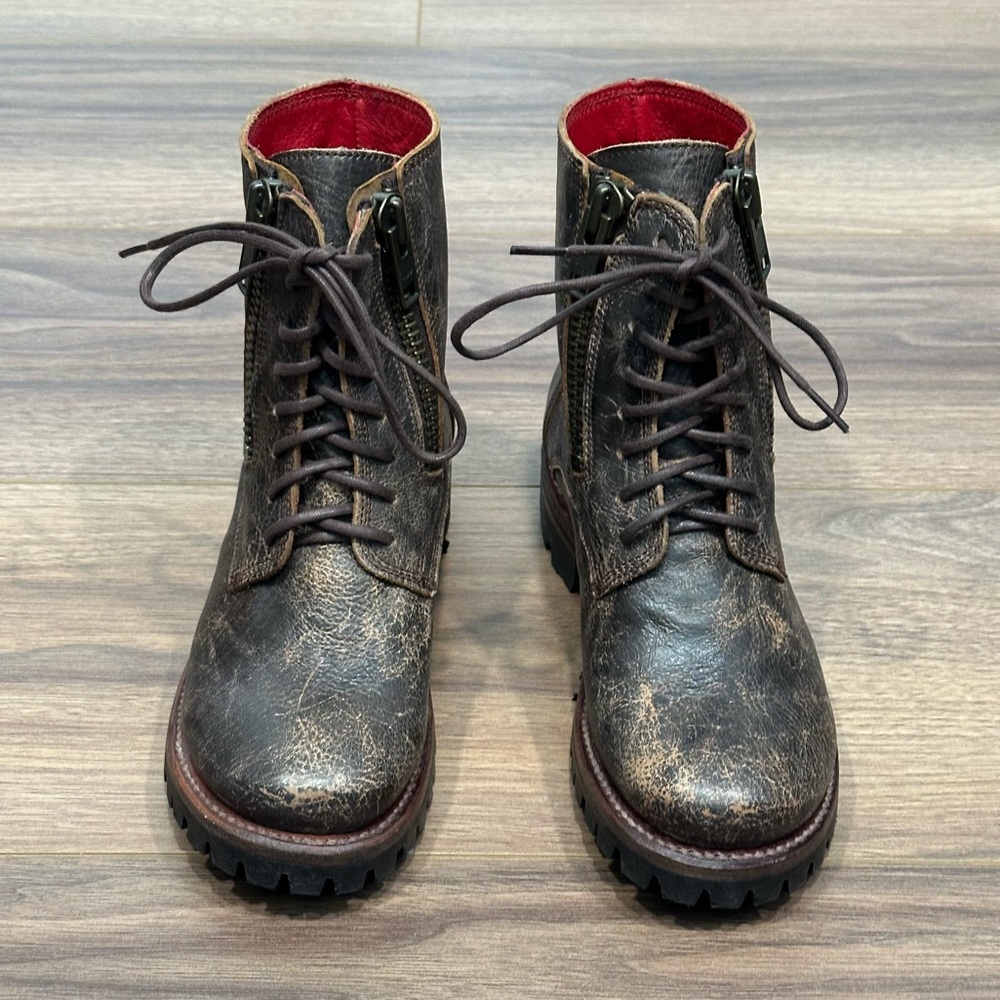 BEDSTU Tactic Trek Combat Style Boot in Teak Brown Size 6 - Picture 2 of 11